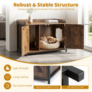 80 cm Cat Litter Cabinet with Barn-Style Doors – view 10