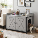 80 cm Cat Litter Cabinet with Barn-Style Doors – view 2