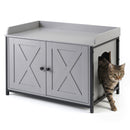 80 cm Cat Litter Cabinet with Barn-Style Doors – view 3
