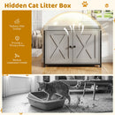 80 cm Cat Litter Cabinet with Barn-Style Doors – view 8