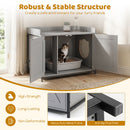 80 cm Cat Litter Cabinet with Barn-Style Doors – view 10