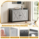 80 cm Cat Litter Cabinet with Barn-Style Doors – view 11