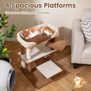 72 cm Cat Steps with Four Platforms and Padded Perch – view 6