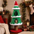 130 cm Festive Cat Tower with Two Condos – view 1