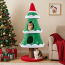 130 cm Festive Cat Tower with Two Condos – view 2