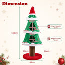 130 cm Festive Cat Tower with Two Condos – view 5
