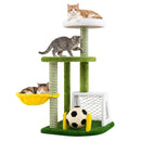 100 cm Soccer-Themed Cat Tower with Hammock – view 4