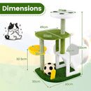 100 cm Soccer-Themed Cat Tower with Hammock – view 5
