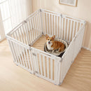 81 cm High Modular Dog Playpen – 8, 10 or 12 Panels – White / 8-Panel – view 1