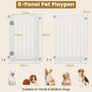 81 cm High Modular Dog Playpen – 8, 10 or 12 Panels – White / 8-Panel – view 5