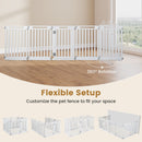81 cm High Modular Dog Playpen – 8, 10 or 12 Panels – White / 8-Panel – view 9