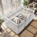 81 cm High Modular Dog Playpen – 8, 10 or 12 Panels – White / 10-Panel – view 1