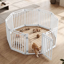 81 cm High Modular Dog Playpen – 8, 10 or 12 Panels – White / 10-Panel – view 6