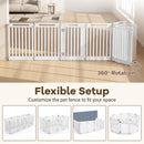 81 cm High Modular Dog Playpen – 8, 10 or 12 Panels – White / 10-Panel – view 8