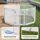 81 cm High Modular Dog Playpen – 8, 10 or 12 Panels – White / 10-Panel – view 9
