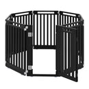 81 cm High Modular Dog Playpen – 8, 10 or 12 Panels – Black / 8-Panel – view 3