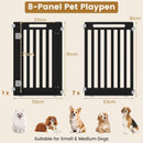 81 cm High Modular Dog Playpen – 8, 10 or 12 Panels – Black / 8-Panel – view 5