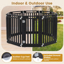 81 cm High Modular Dog Playpen – 8, 10 or 12 Panels – Black / 8-Panel – view 8