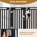 81 cm High Modular Dog Playpen – 8, 10 or 12 Panels – Black / 8-Panel – view 9