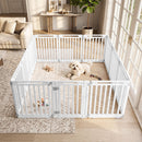 81 cm High Modular Dog Playpen – 8, 10 or 12 Panels – White / 12-Panel – view 1
