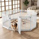 81 cm High Modular Dog Playpen – 8, 10 or 12 Panels – White / 12-Panel – view 6