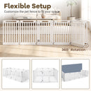 81 cm High Modular Dog Playpen – 8, 10 or 12 Panels – White / 12-Panel – view 8