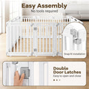 81 cm High Modular Dog Playpen – 8, 10 or 12 Panels – White / 12-Panel – view 10