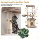 127 cm Cat Tower with Condo, Hammock and Hanging Basket – view 8