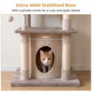 127 cm Cat Tower with Condo, Hammock and Hanging Basket – view 9