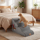 Modular Four- or Five-Tier Foam Pet Steps – Grey / 4 Tiers view 1