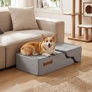 Modular Four- or Five-Tier Foam Pet Steps – Grey / 4 Tiers view 2