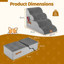 Modular Four- or Five-Tier Foam Pet Steps – Grey / 4 Tiers view 5
