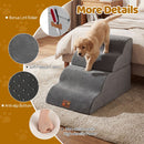 Modular Four- or Five-Tier Foam Pet Steps – Grey / 4 Tiers view 10