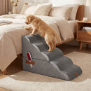 Modular Four- or Five-Tier Foam Pet Steps – Grey / 5 Tiers view 2