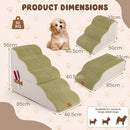 Modular Four- or Five-Tier Foam Pet Steps – Green / 5 Tiers view 5