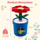 Flower-shaped perch and planter condo of the multicolour cute cat tree, designed for comfort and scratching.