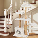 135 cm Pear Wood Cat Tower with Flower Perch – view 2