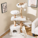 135 cm Pear Wood Cat Tower with Flower Perch – view 5