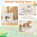 135 cm Pear Wood Cat Tower with Flower Perch – view 7