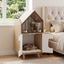 House-Shaped Cat Litter Cabinet with Upper Shelf – view 2