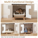 House-Shaped Cat Litter Cabinet with Upper Shelf – view 6
