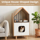 House-Shaped Cat Litter Cabinet with Upper Shelf – view 9