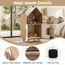 House-Shaped Cat Litter Cabinet with Upper Shelf – view 10