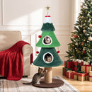 142 cm Festive Cat Tower with Two Condos and Jute Post – view 1