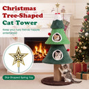 142 cm Festive Cat Tower with Two Condos and Jute Post – view 3