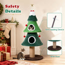 142 cm Festive Cat Tower with Two Condos and Jute Post – view 5