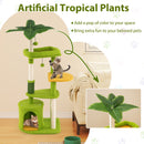 122 cm Palm Cat Tree with Condo and Raised Perch – view 10