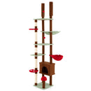 Adjustable Floor-to-Ceiling Mushroom Cat Tower – view 3