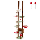 Adjustable Floor-to-Ceiling Mushroom Cat Tower – view 4