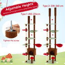 Adjustable Floor-to-Ceiling Mushroom Cat Tower – view 6
